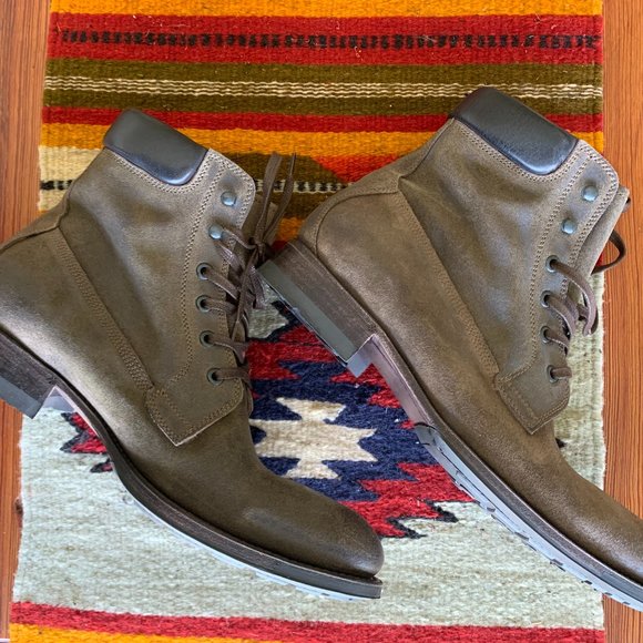 n.d.c. Made by hand Brown Leather Mens Lace up boot NWT - Picture 9 of 15